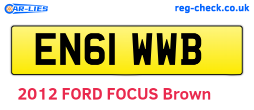 EN61WWB are the vehicle registration plates.