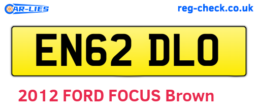 EN62DLO are the vehicle registration plates.
