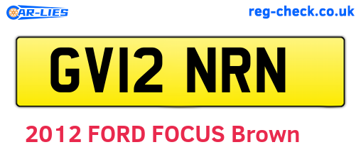 GV12NRN are the vehicle registration plates.