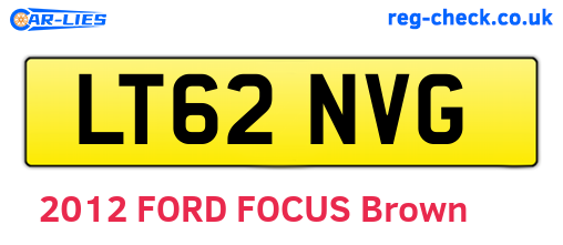 LT62NVG are the vehicle registration plates.