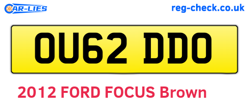 OU62DDO are the vehicle registration plates.