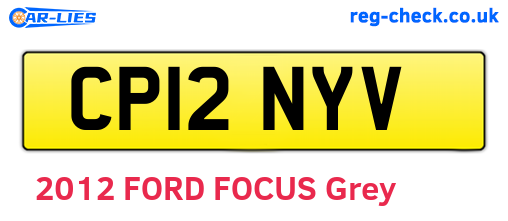 CP12NYV are the vehicle registration plates.
