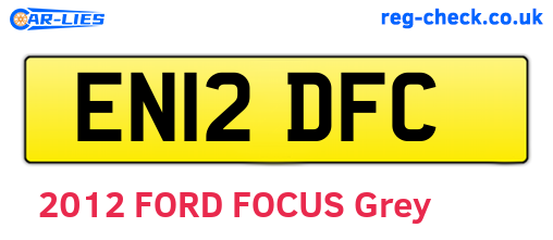 EN12DFC are the vehicle registration plates.