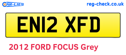 EN12XFD are the vehicle registration plates.