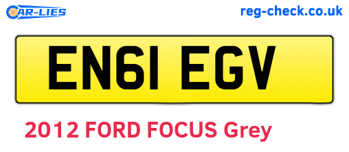 EN61EGV are the vehicle registration plates.