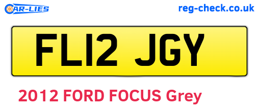 FL12JGY are the vehicle registration plates.