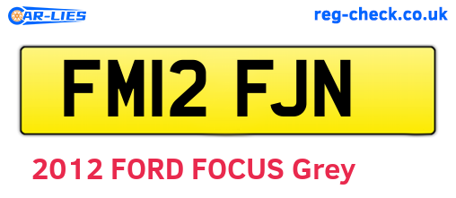 FM12FJN are the vehicle registration plates.