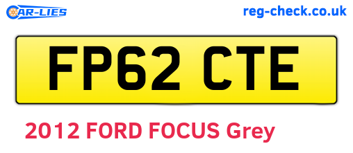 FP62CTE are the vehicle registration plates.