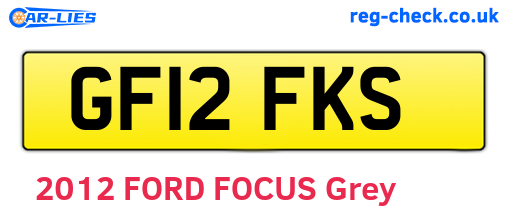 GF12FKS are the vehicle registration plates.