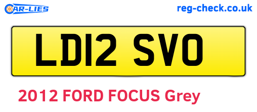 LD12SVO are the vehicle registration plates.