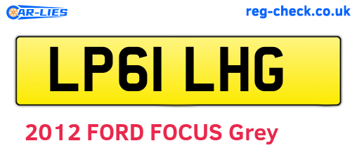 LP61LHG are the vehicle registration plates.