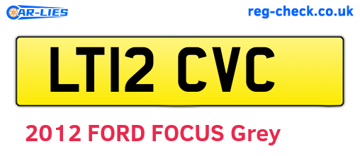 LT12CVC are the vehicle registration plates.