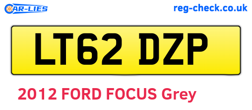 LT62DZP are the vehicle registration plates.