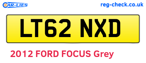 LT62NXD are the vehicle registration plates.