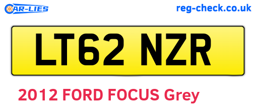 LT62NZR are the vehicle registration plates.