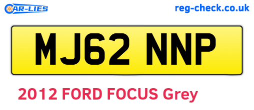 MJ62NNP are the vehicle registration plates.