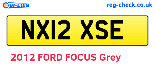 NX12XSE are the vehicle registration plates.