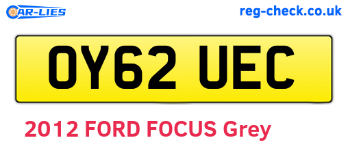 OY62UEC are the vehicle registration plates.