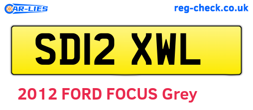 SD12XWL are the vehicle registration plates.