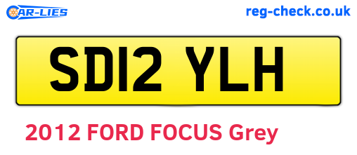 SD12YLH are the vehicle registration plates.