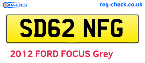 SD62NFG are the vehicle registration plates.