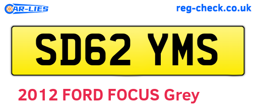 SD62YMS are the vehicle registration plates.