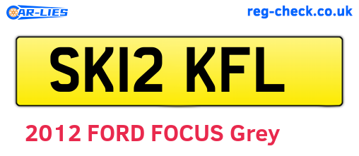SK12KFL are the vehicle registration plates.