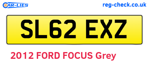 SL62EXZ are the vehicle registration plates.