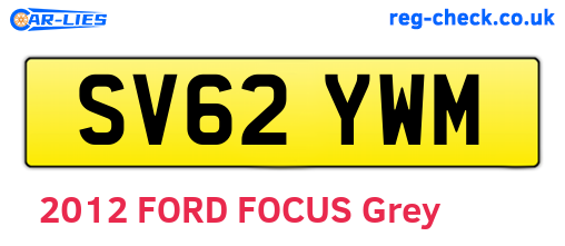 SV62YWM are the vehicle registration plates.
