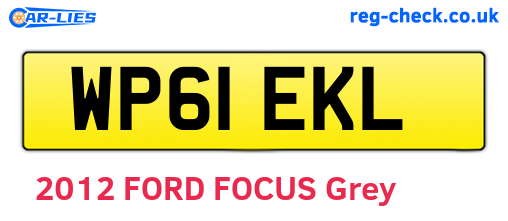 WP61EKL are the vehicle registration plates.