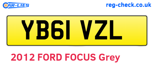 YB61VZL are the vehicle registration plates.
