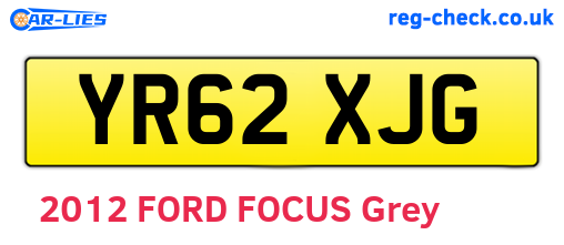 YR62XJG are the vehicle registration plates.