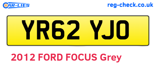 YR62YJO are the vehicle registration plates.
