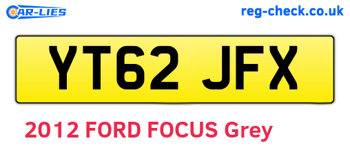 YT62JFX are the vehicle registration plates.