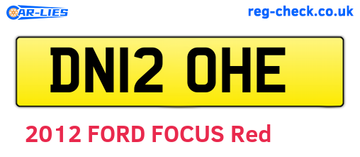 DN12OHE are the vehicle registration plates.