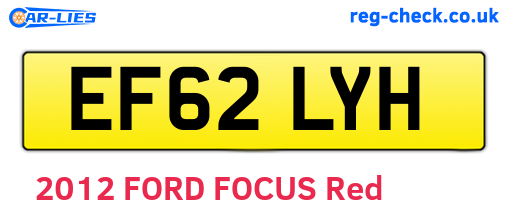 EF62LYH are the vehicle registration plates.
