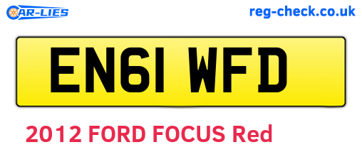EN61WFD are the vehicle registration plates.