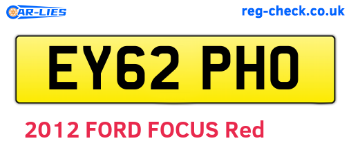 EY62PHO are the vehicle registration plates.