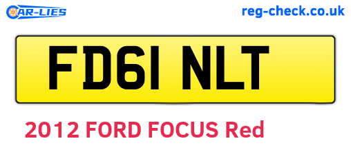 FD61NLT are the vehicle registration plates.