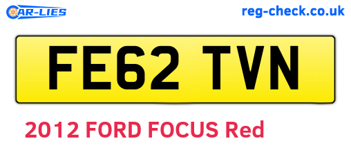 FE62TVN are the vehicle registration plates.