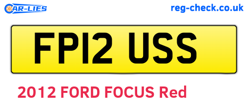 FP12USS are the vehicle registration plates.