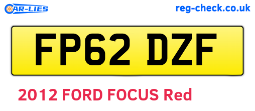 FP62DZF are the vehicle registration plates.