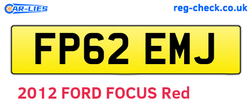 FP62EMJ are the vehicle registration plates.