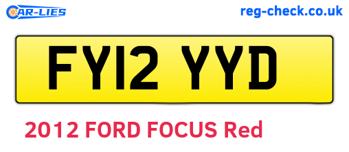 FY12YYD are the vehicle registration plates.
