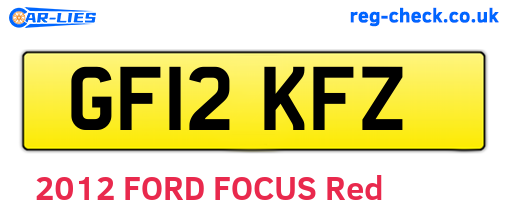 GF12KFZ are the vehicle registration plates.