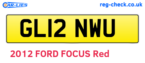 GL12NWU are the vehicle registration plates.