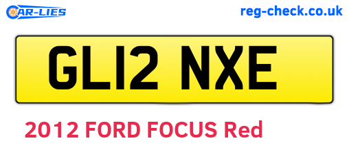 GL12NXE are the vehicle registration plates.