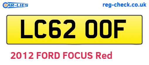 LC62OOF are the vehicle registration plates.