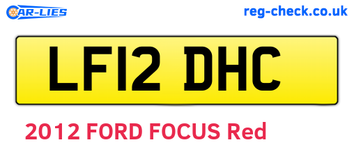 LF12DHC are the vehicle registration plates.