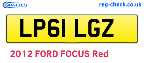 LP61LGZ are the vehicle registration plates.